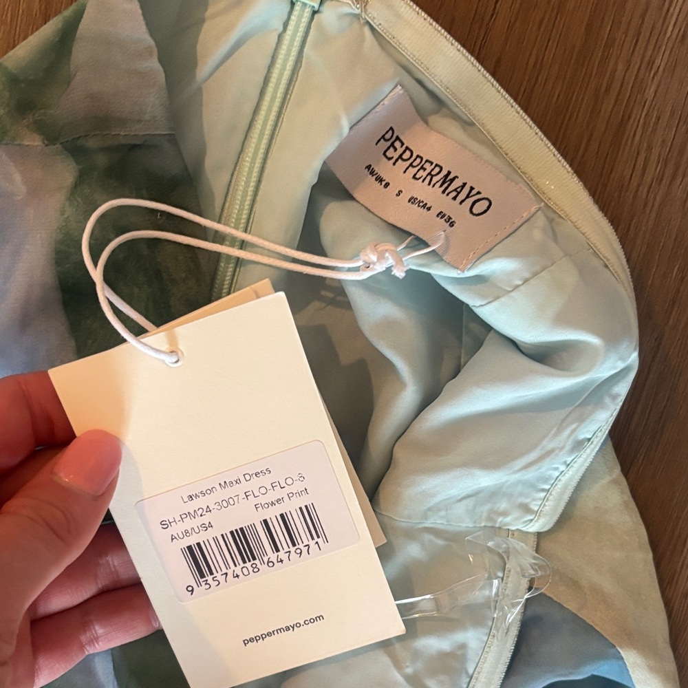 Peppermayo Floral Maxi Dress - Blue and Green - Picture 4 of 5